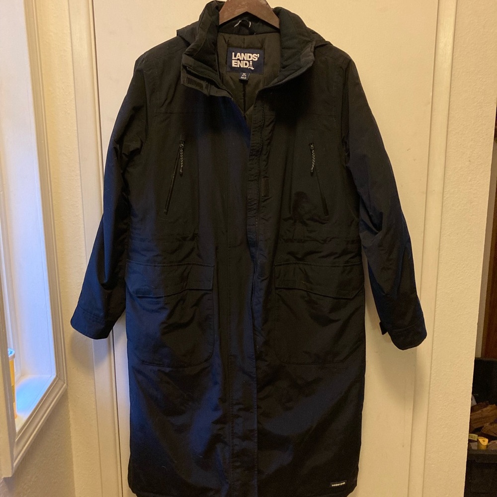 LandsEnd Insulated Long Stadium Squall Coat